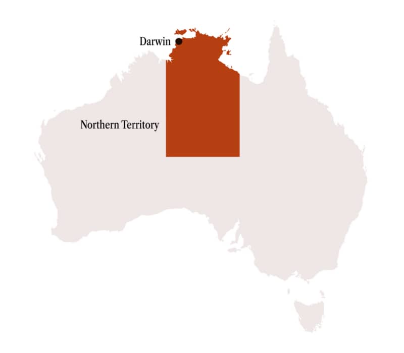 Map of Northern Territory